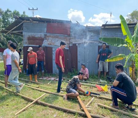 Mahasiswa KKN Umri di Perumahan Graha Indrapuri, Kelurahan Bencah Lesung (foto/int)